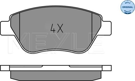 Meyle 025 237 0718 - Комплект спирачно феродо, дискови спирачки vvparts.bg