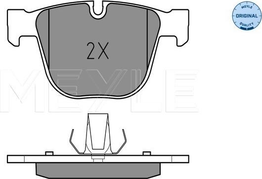 Meyle 025 237 3017 - Комплект спирачно феродо, дискови спирачки vvparts.bg