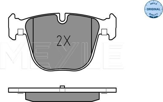 Meyle 025 237 3116 - Комплект спирачно феродо, дискови спирачки vvparts.bg