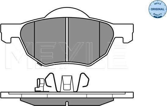 Meyle 025 237 2017/W - Комплект спирачно феродо, дискови спирачки vvparts.bg