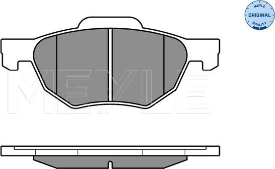 Meyle 025 237 2017/W - Комплект спирачно феродо, дискови спирачки vvparts.bg