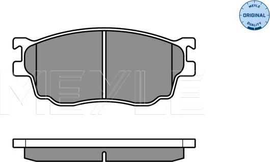 Meyle 025 237 7716/W - Комплект спирачно феродо, дискови спирачки vvparts.bg