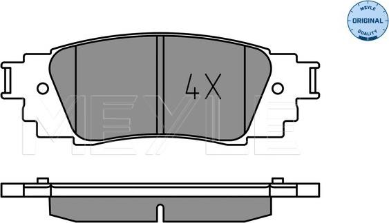 Meyle 025 224 3415 - Комплект спирачно феродо, дискови спирачки vvparts.bg