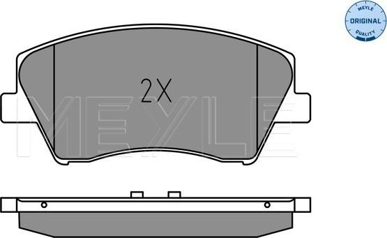 Meyle 025 225 1817 - Комплект спирачно феродо, дискови спирачки vvparts.bg