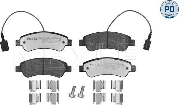 Meyle 025 220 4119/PD - Комплект спирачно феродо, дискови спирачки vvparts.bg