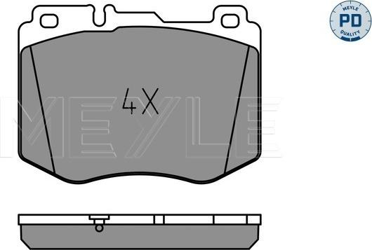 Meyle 025 220 4718/PD - Комплект спирачно феродо, дискови спирачки vvparts.bg