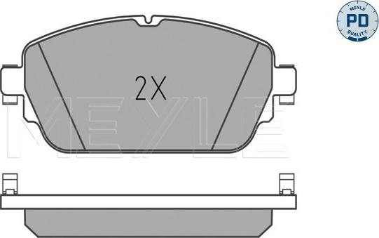 Meyle 025 220 3219/PD - Комплект спирачно феродо, дискови спирачки vvparts.bg