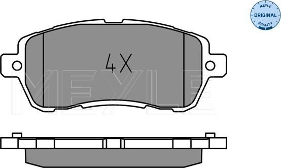 Meyle 025 221 9117 - Комплект спирачно феродо, дискови спирачки vvparts.bg