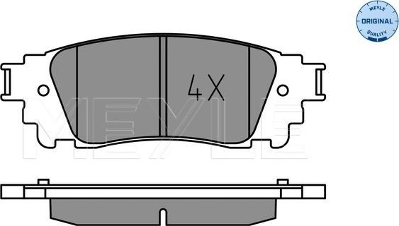 Meyle 025 221 5315 - Комплект спирачно феродо, дискови спирачки vvparts.bg