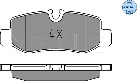 Meyle 025 221 0118 - Комплект спирачно феродо, дискови спирачки vvparts.bg