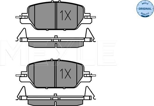 Meyle 025 228 5216 - Комплект спирачно феродо, дискови спирачки vvparts.bg