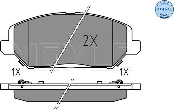 NPS 223462 - Комплект спирачно феродо, дискови спирачки vvparts.bg