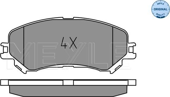 Meyle 025 223 4719 - Комплект спирачно феродо, дискови спирачки vvparts.bg