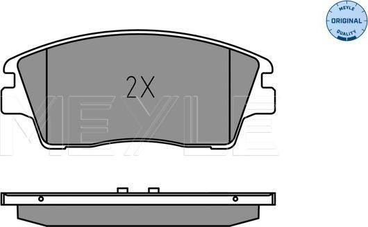 Meyle 025 223 2917 - Комплект спирачно феродо, дискови спирачки vvparts.bg