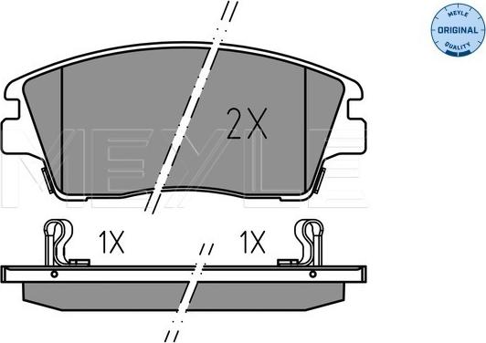 Meyle 025 223 2917 - Комплект спирачно феродо, дискови спирачки vvparts.bg