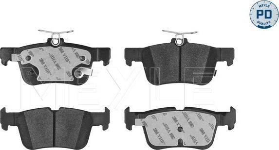 Meyle 025 222 3116/PD - Комплект спирачно феродо, дискови спирачки vvparts.bg