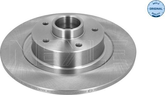 Meyle 16-15 523 4123 - Спирачен диск vvparts.bg