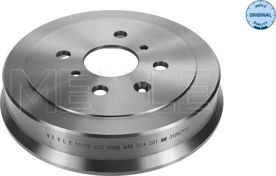 Meyle 11-15 523 0005 - Спирачен барабан vvparts.bg