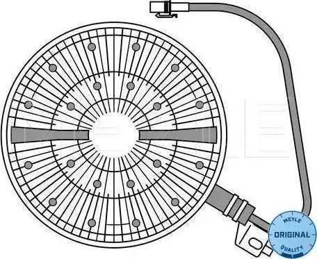 Meyle 534 234 0012 - Съединител, вентилатор на радиатора vvparts.bg