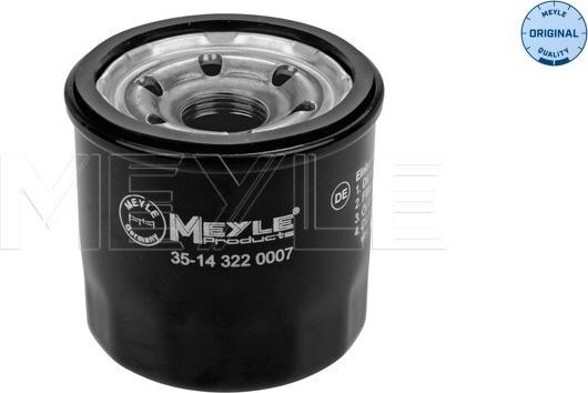 Meyle 35-14 322 0007 - Маслен филтър vvparts.bg