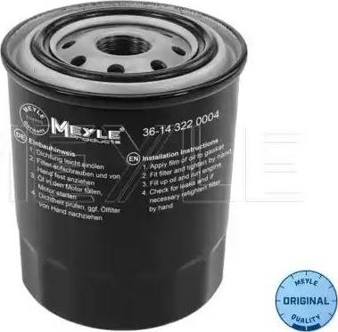 Meyle 36-14 322 0004 - Маслен филтър vvparts.bg