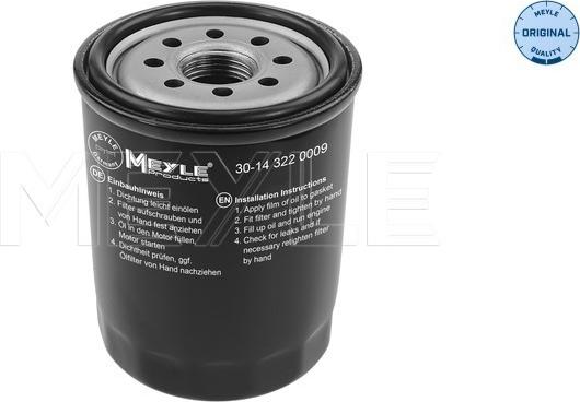 Meyle 30-14 322 0009 - Маслен филтър vvparts.bg