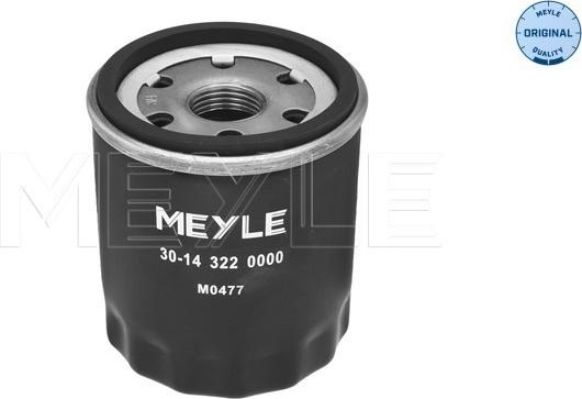 Meyle 30-14 322 0000 - Маслен филтър vvparts.bg