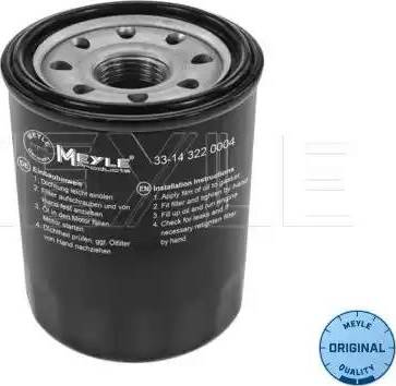 Meyle 33-14 322 0004 - Маслен филтър vvparts.bg