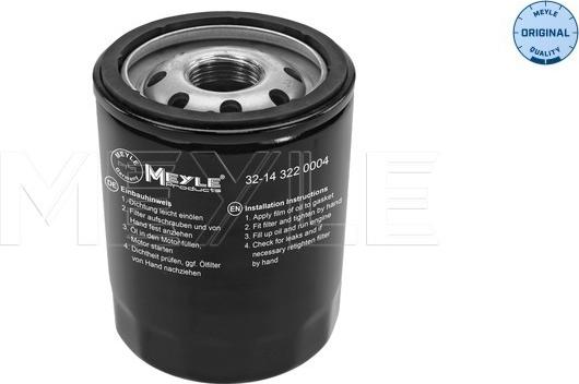 Meyle 32-14 322 0004 - Маслен филтър vvparts.bg