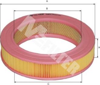 Mfilter A 517 - Въздушен филтър vvparts.bg