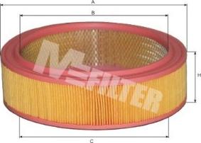 Mfilter A 104 - Въздушен филтър vvparts.bg