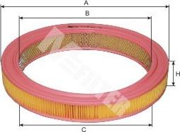 Mfilter A 115 - Въздушен филтър vvparts.bg