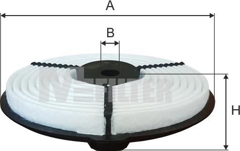 Mfilter A 8091 - Въздушен филтър vvparts.bg