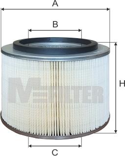 Mfilter A 8086 - Въздушен филтър vvparts.bg