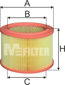 Mfilter A 289 - Въздушен филтър vvparts.bg