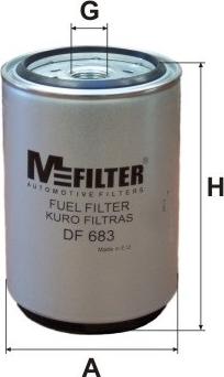 Mfilter DF 683 - Горивен филтър vvparts.bg