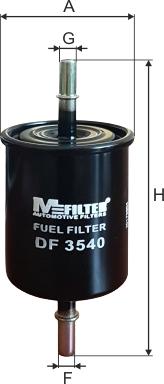 Mfilter DF 3540 - Горивен филтър vvparts.bg