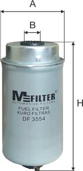 Mfilter DF 3554 - Горивен филтър vvparts.bg