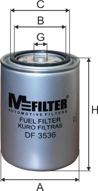 Mfilter DF 3536 - Горивен филтър vvparts.bg