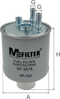 Mfilter DF 3578 - Горивен филтър vvparts.bg