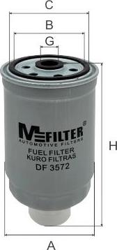 Mfilter DF 3572 - Горивен филтър vvparts.bg