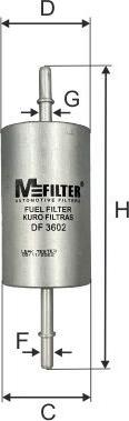 Mfilter DF 3602 - Горивен филтър vvparts.bg