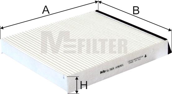 Mfilter K 9051 - Филтър купе (поленов филтър) vvparts.bg