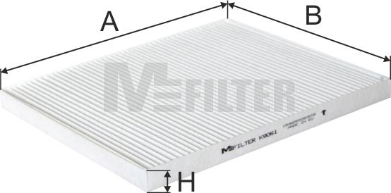 Mfilter K 9061 - Филтър купе (поленов филтър) vvparts.bg