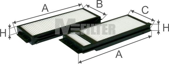 Mfilter K 9009-2 - Филтър купе (поленов филтър) vvparts.bg