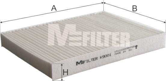 Mfilter K 9001 - Филтър купе (поленов филтър) vvparts.bg
