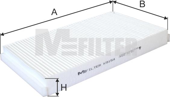 Mfilter K 9154 - Филтър купе (поленов филтър) vvparts.bg