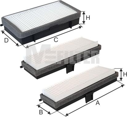 Mfilter K 9153-3 - Филтър купе (поленов филтър) vvparts.bg