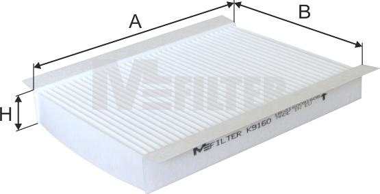 Mfilter K 9160 - Филтър купе (поленов филтър) vvparts.bg