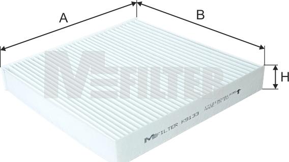 Mfilter K 9133 - Филтър купе (поленов филтър) vvparts.bg